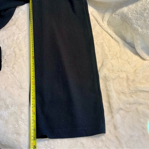 Boho Jumpsuit Medium Endless Rose Black Sleeveless Ruffled Panel Capris Pockets - Picture 12 of 12